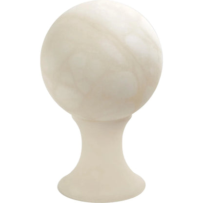 Alabaster Sphere Stand by Global Views. Made from alabaster in a eclectic & global style.