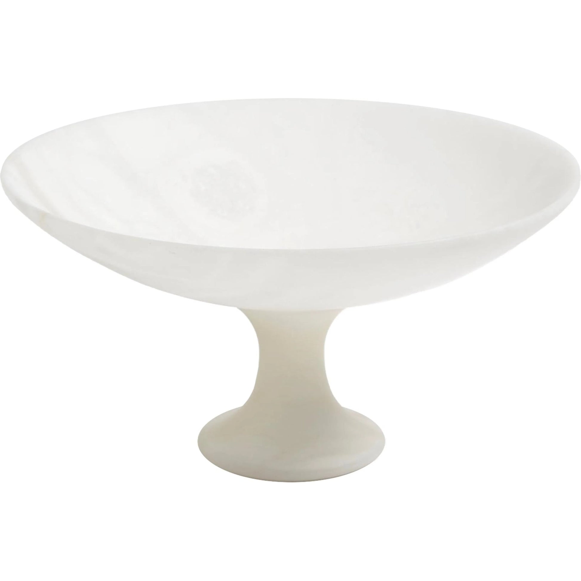 Alabaster Compote by Global Views. Made from alabaster in a modern style.