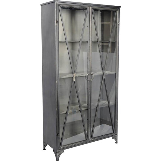 Poppy Cabinet by Mercana in gray. Made from unique in a eclectic & global style.