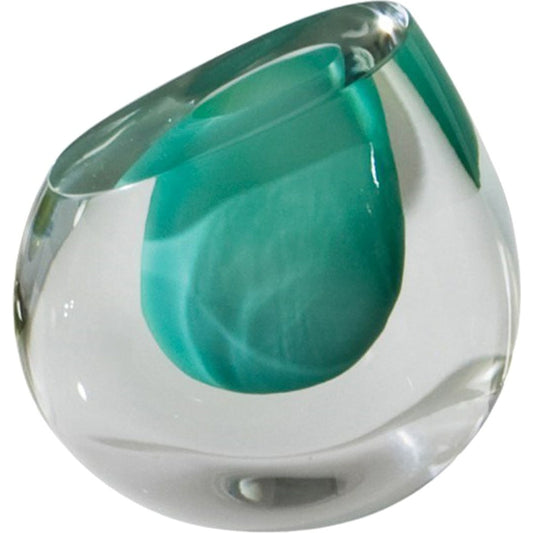 Color Drop Vase by Global Views. Made from art glass in a modern style.