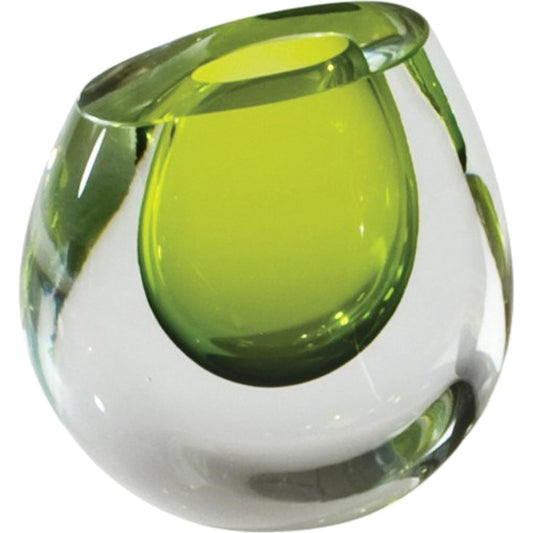 Color Drop Vase by Global Views. Made from art glass in a modern style.