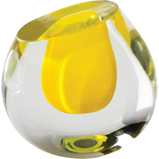 Color Drop Vase by Global Views. Made from art glass in a modern style.