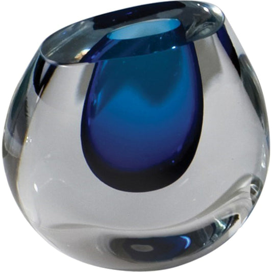 Color Drop Vase by Global Views. Made from art glass in a modern style.