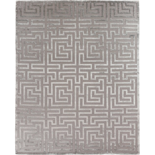 Metro Velvet 5041 Rug by Exquisite Rugs in taupe. Made from new zealand wool, viscose in a unique style.