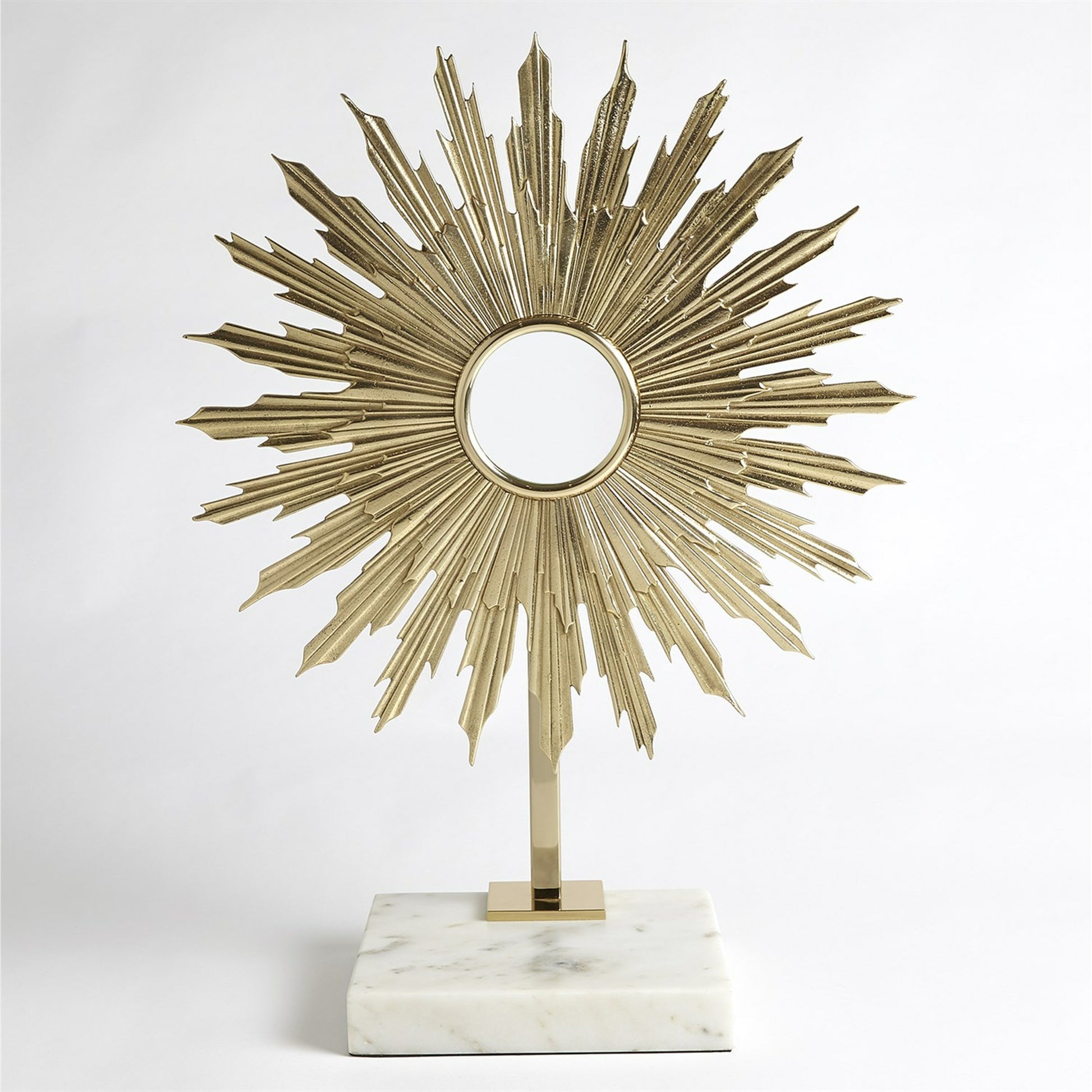 Lumiere by Global Views in nickel. Made from brass, granite in a transitional style.