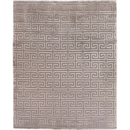 Metro Velvet 5048 Rug by Exquisite Rugs in taupe. Made from new zealand wool, viscose in a unique style.