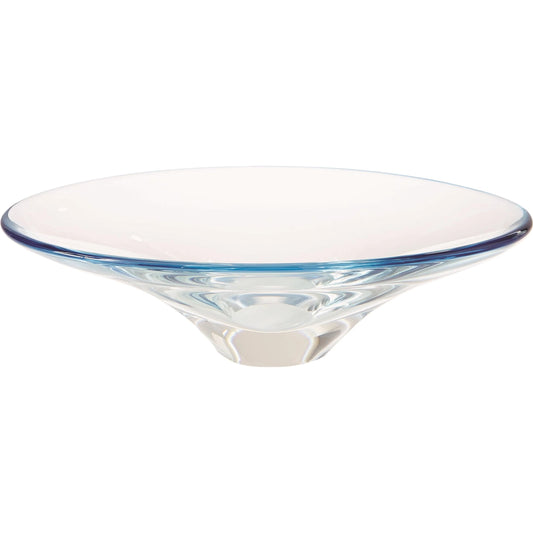 Oval Bowl by Global Views in blue. Made from unique in a transitional style.