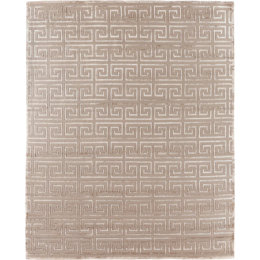 Metro Velvet 5049 Rug by Exquisite Rugs in beige. Made from new zealand wool, viscose in a unique style.