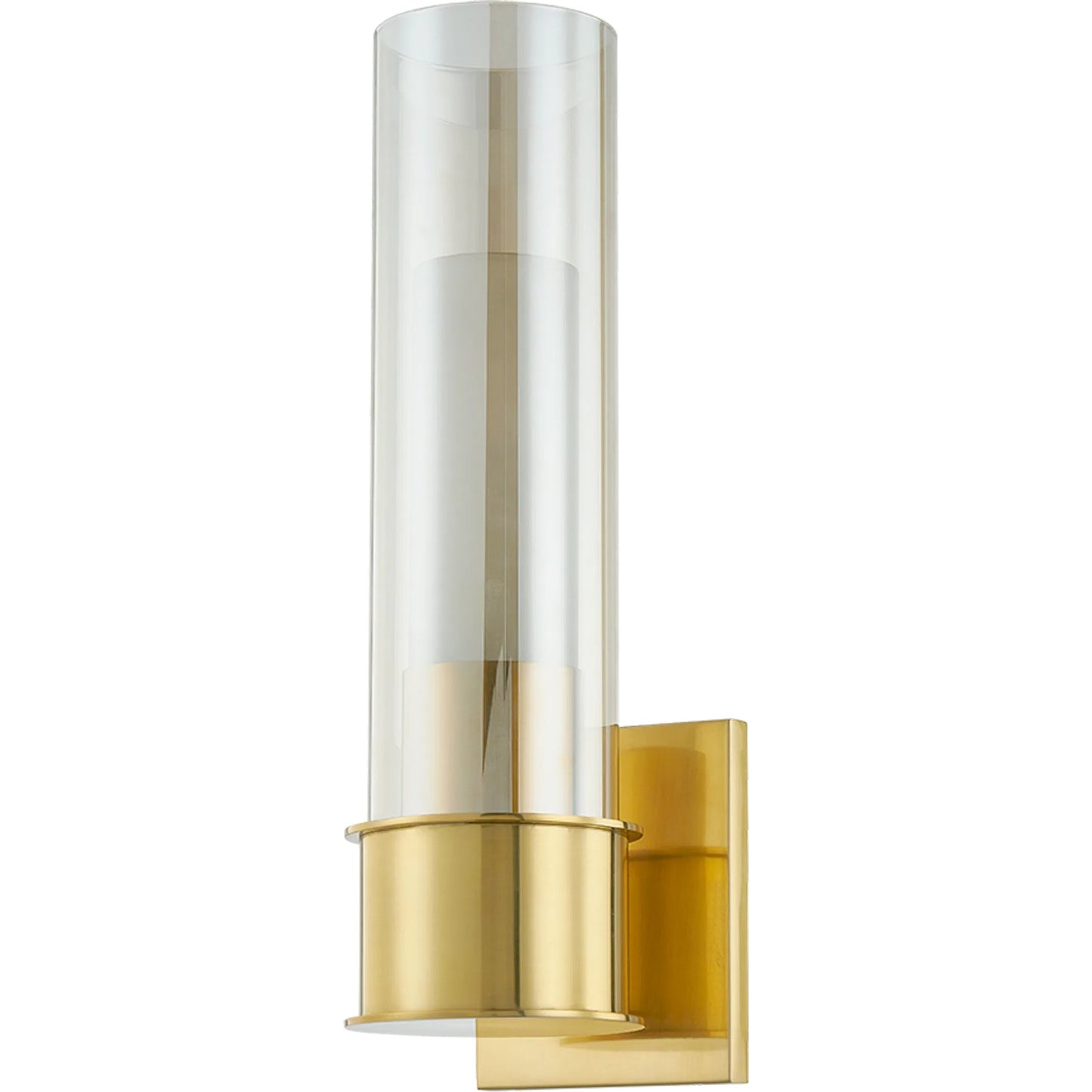 002 SI-2374187 | Primary Silo | Granada Single Wall Sconce by Corbett in vintage polished brass. Made from steel in a transitional style.
