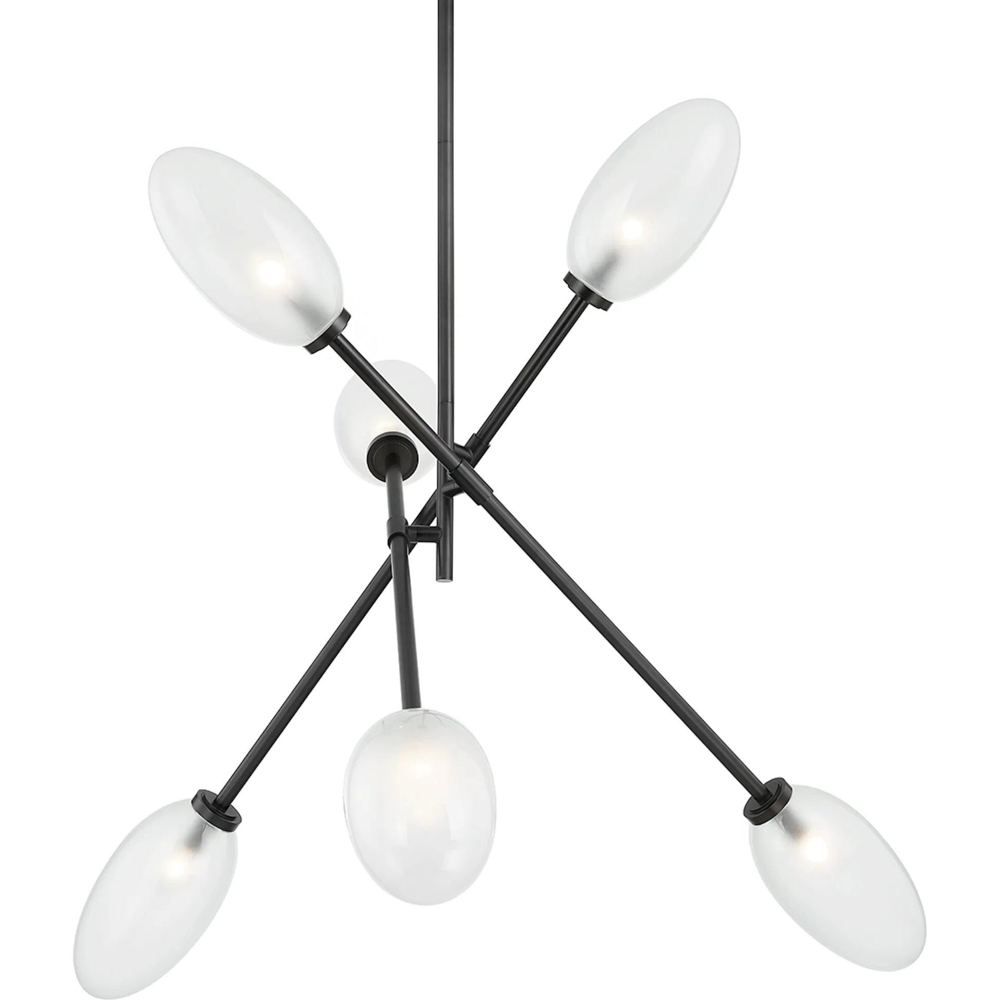 Alberton 6 Light Chandelier by Hudson Valley. Made from steel in a modern style.