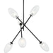 Alberton 6 Light Chandelier by Hudson Valley. Made from steel in a modern style.