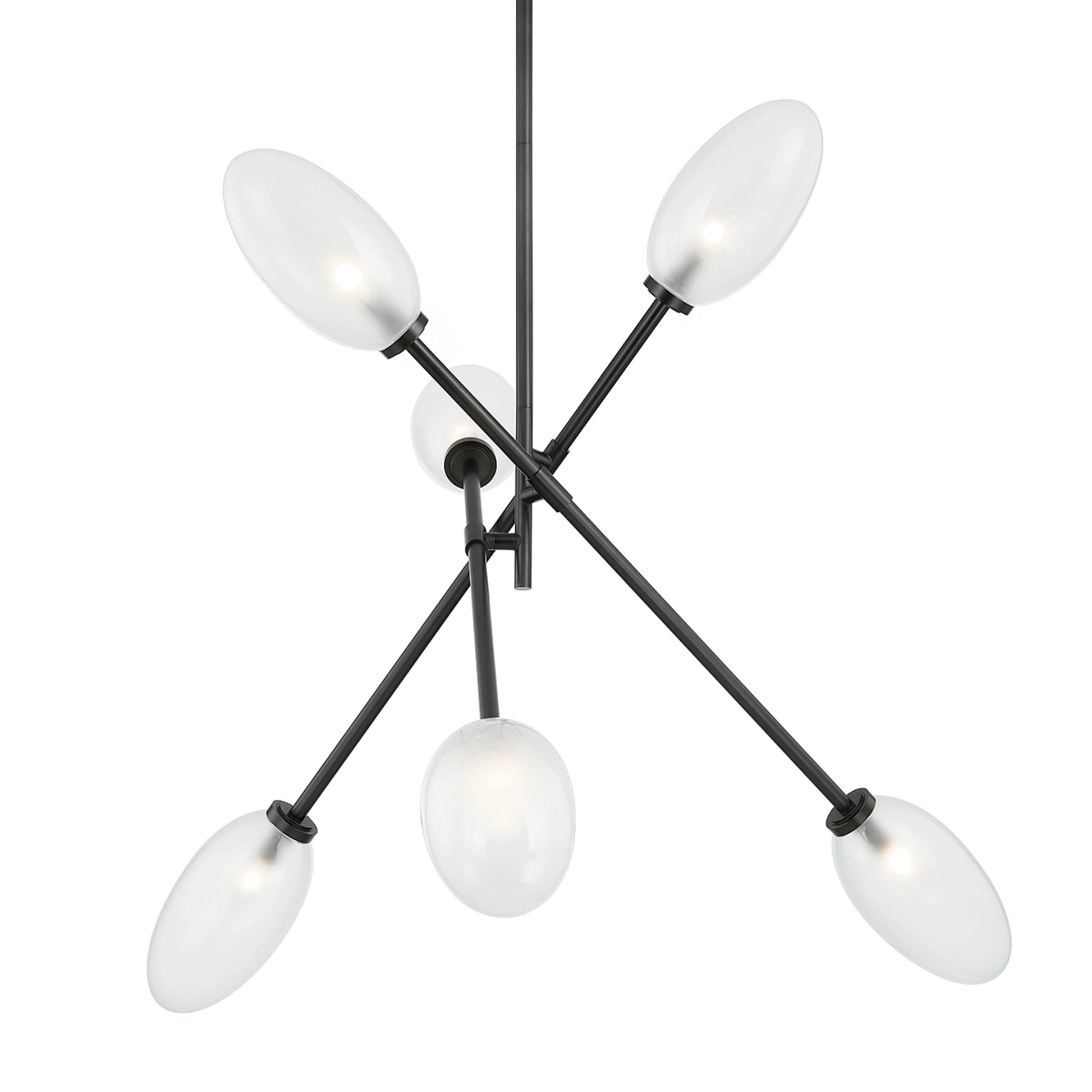 Alberton 6 Light Chandelier by Hudson Valley. Made from steel in a modern style.