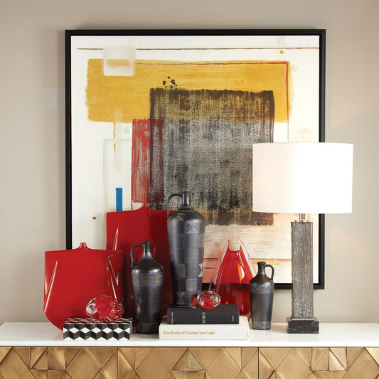 Etched Bottle by Global Views in multi pattern. Made from earthenware in a eclectic & global style.