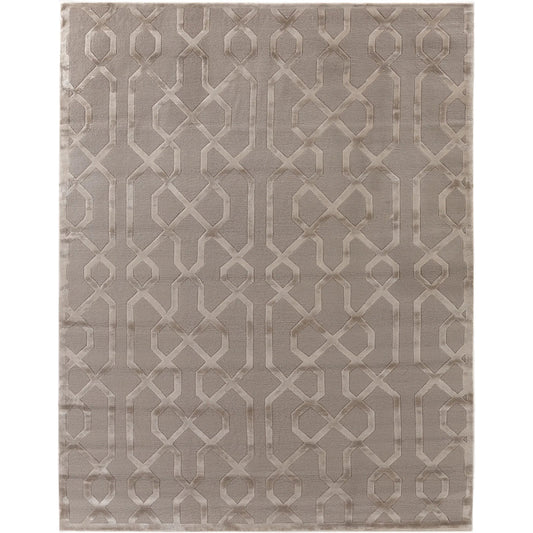 Metro Velvet 5058 Rug by Exquisite Rugs in light beige. Made from wool, viscose in a unique style.