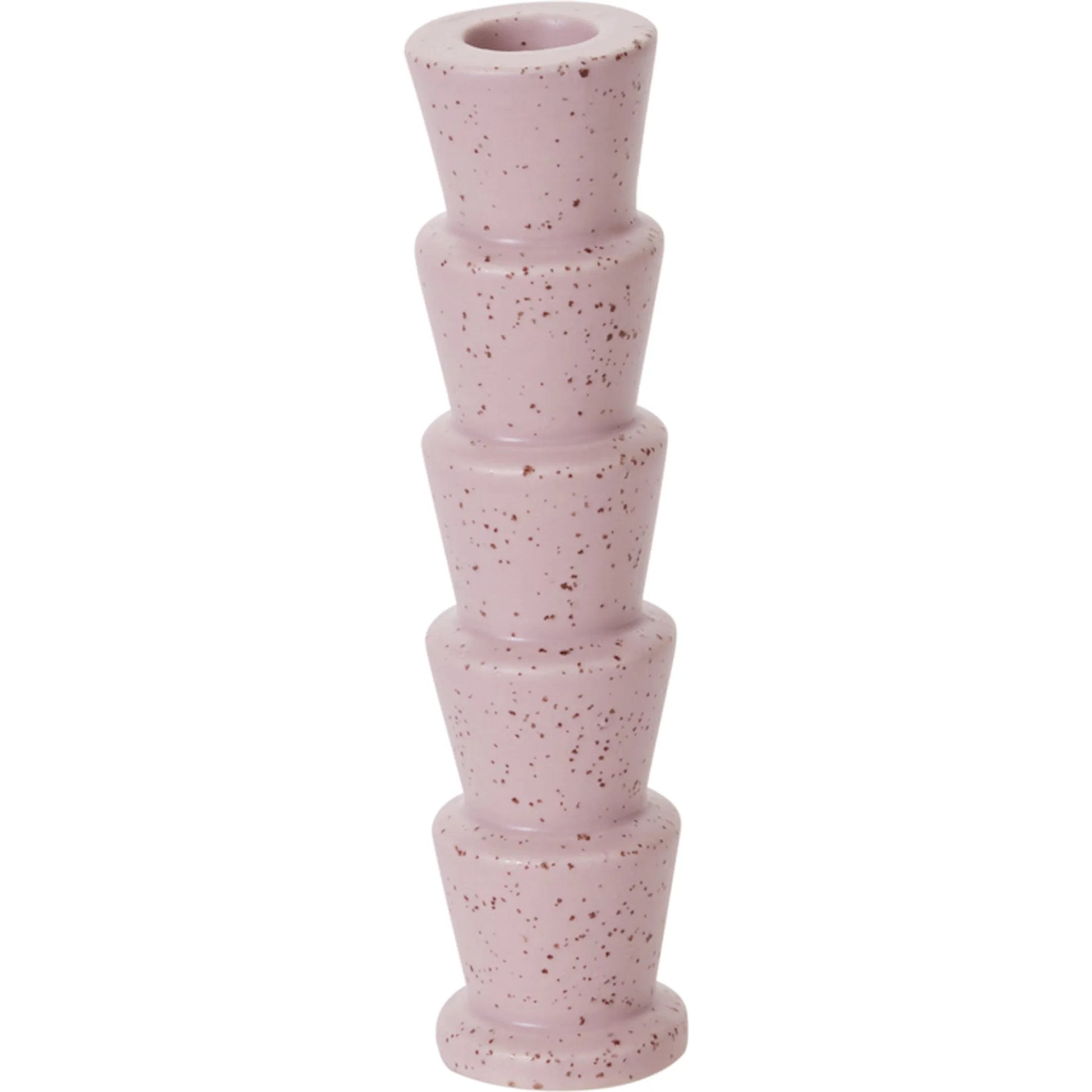 Bryce Candleholder 4 (Set of 4) by Accent Decor in light-purple. Made from ceramic in a transitional style.