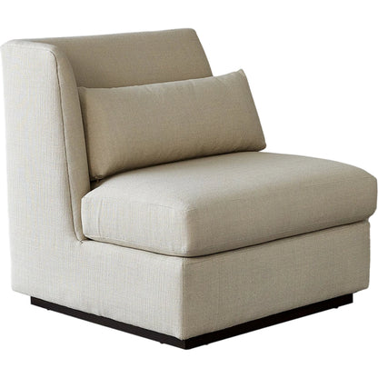 Alder Sectional Arm Chair by Global Views. Made from 7, 8 furniture grade hardwood, plywood mix kiln dried wood in a modern style.