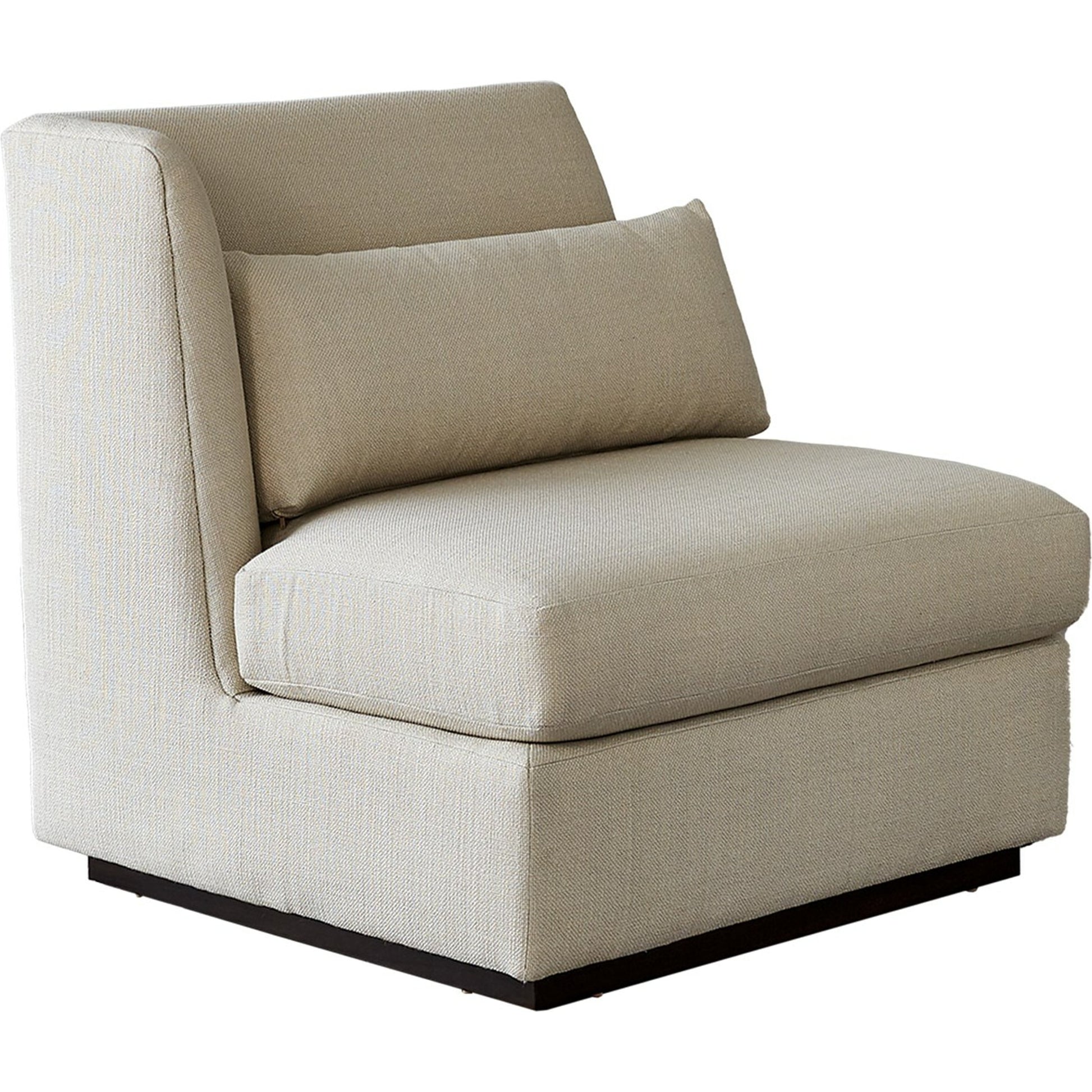 Alder Sectional Corner Chair by Global Views in universal corner. Made from 7, 8 furniture grade hardwood, plywood mix kiln dried wood in a modern style.