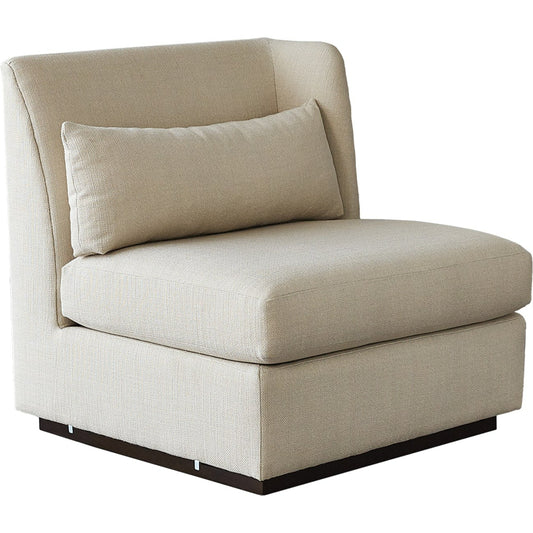 Alder Sectional Arm Chair by Global Views. Made from 7, 8 furniture grade hardwood, plywood mix kiln dried wood in a modern style.