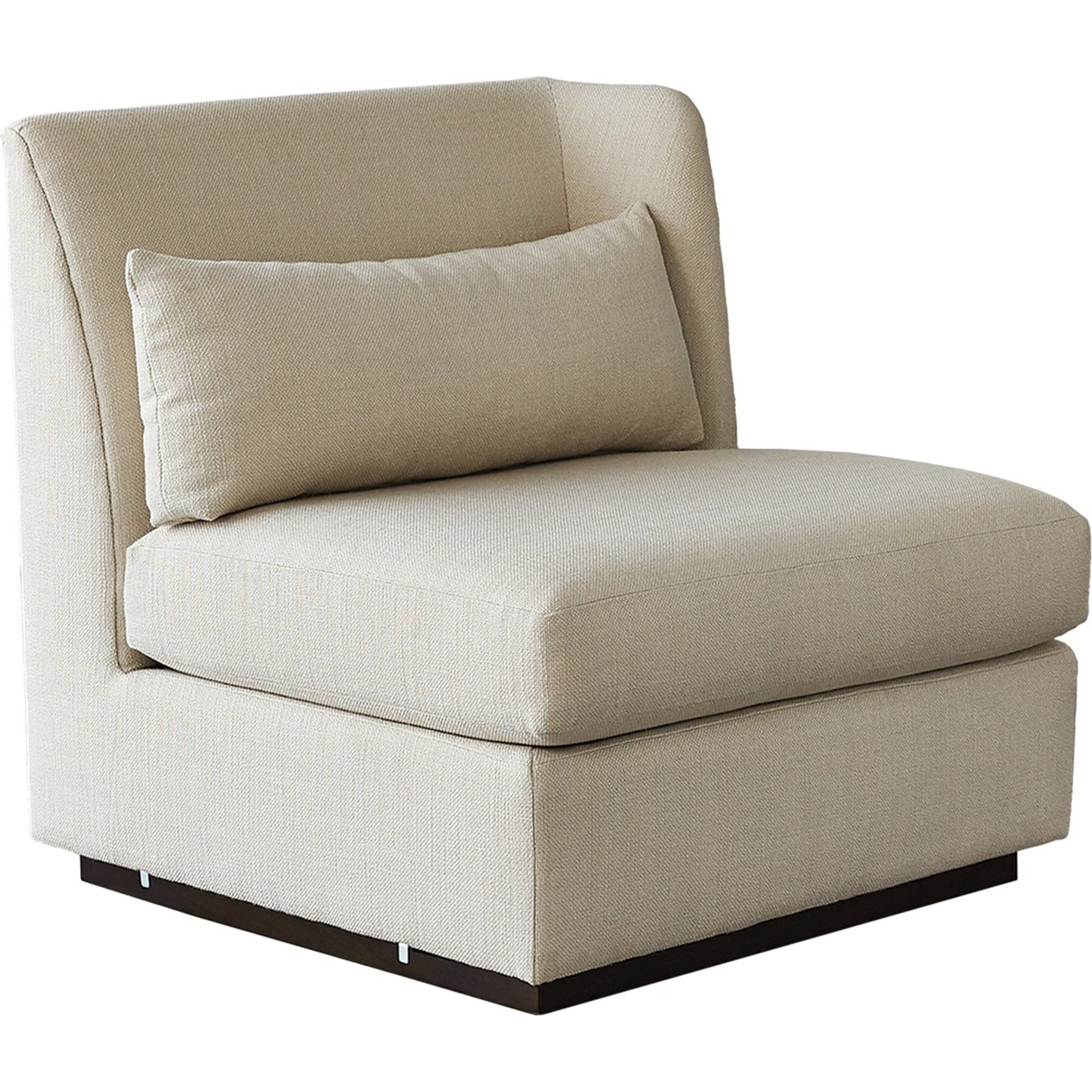 Alder Sectional Corner Chair by Global Views in universal corner. Made from 7, 8 furniture grade hardwood, plywood mix kiln dried wood in a modern style.