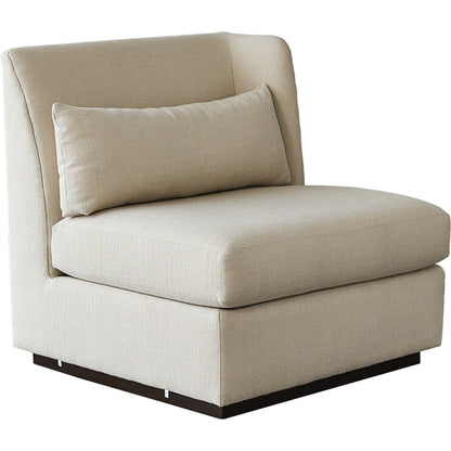 Alder Sectional Corner Chair by Global Views in universal corner. Made from 7, 8 furniture grade hardwood, plywood mix kiln dried wood in a modern style.