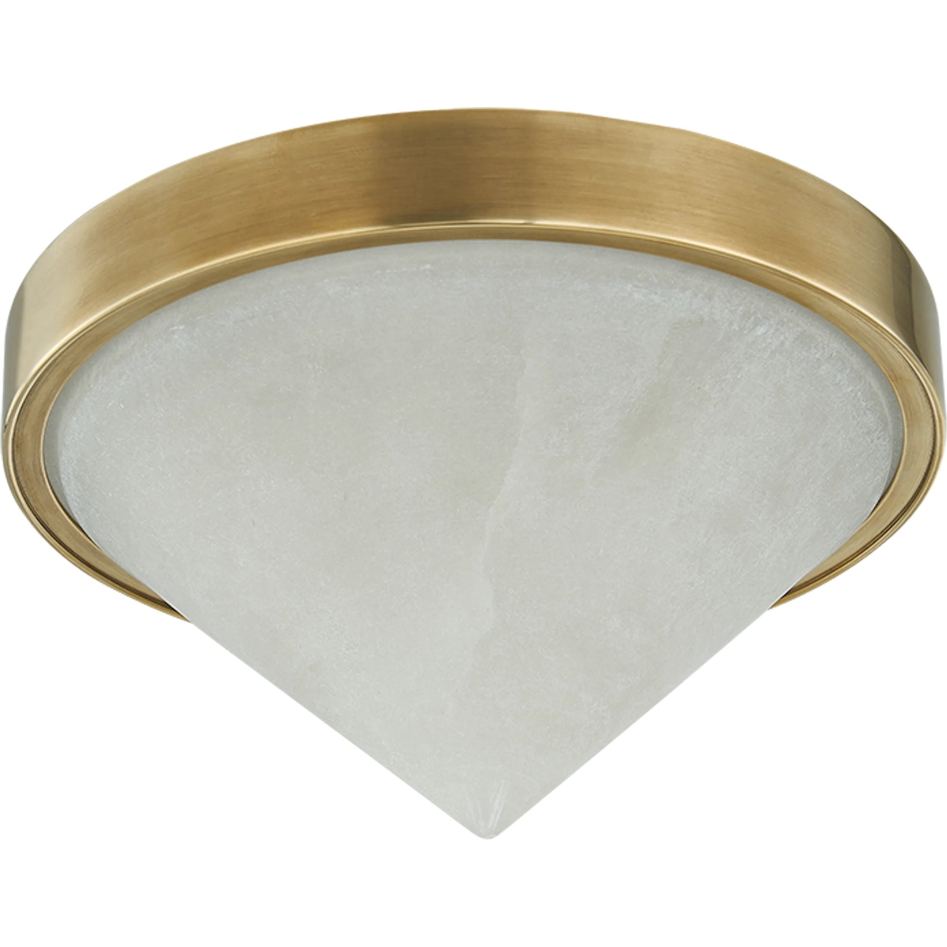 Colmar Flush Mount by Corbett in vintage brass. Made from brass in a transitional style.