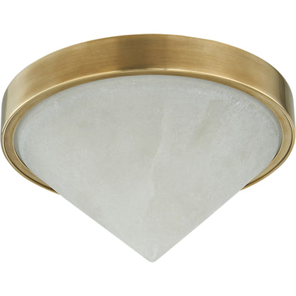 Colmar Flush Mount by Corbett in vintage brass. Made from brass in a transitional style.