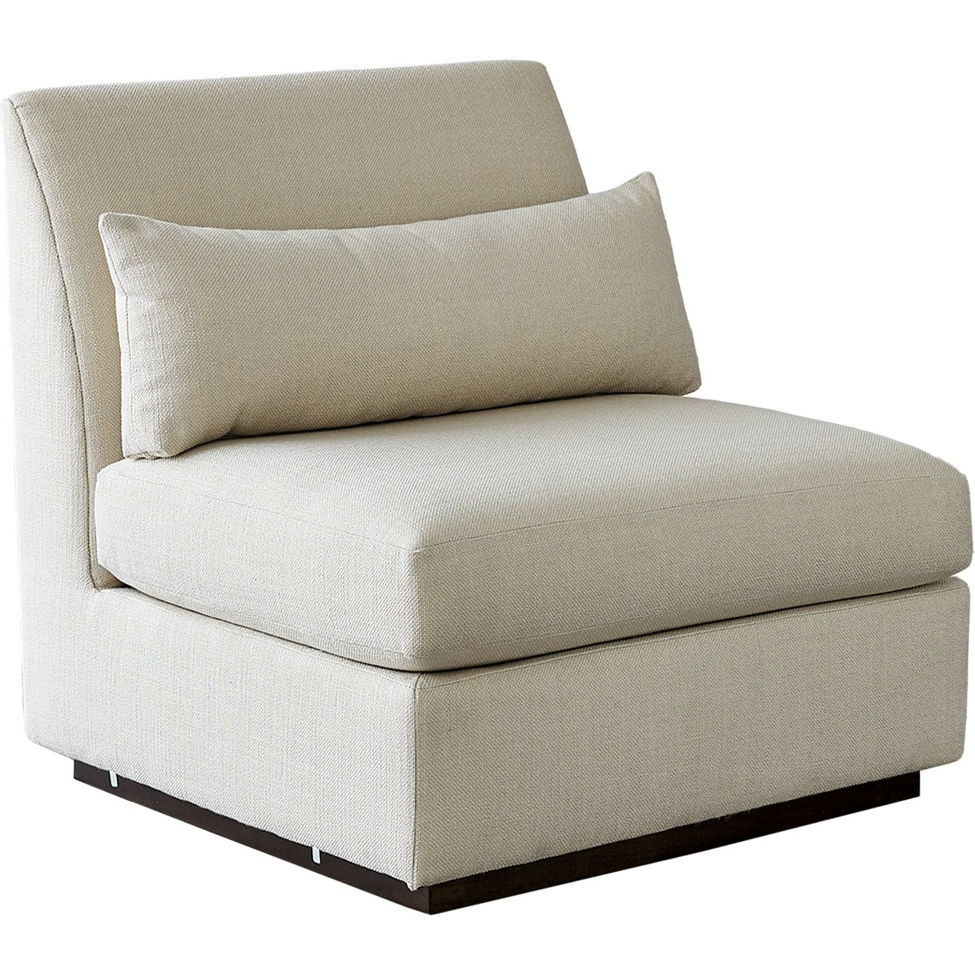 Alder Sectional Corner Chair by Global Views in universal corner. Made from 7, 8 furniture grade hardwood, plywood mix kiln dried wood in a modern style.