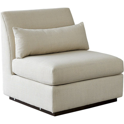 Alder Sectional Corner Chair by Global Views in universal corner. Made from 7, 8 furniture grade hardwood, plywood mix kiln dried wood in a modern style.