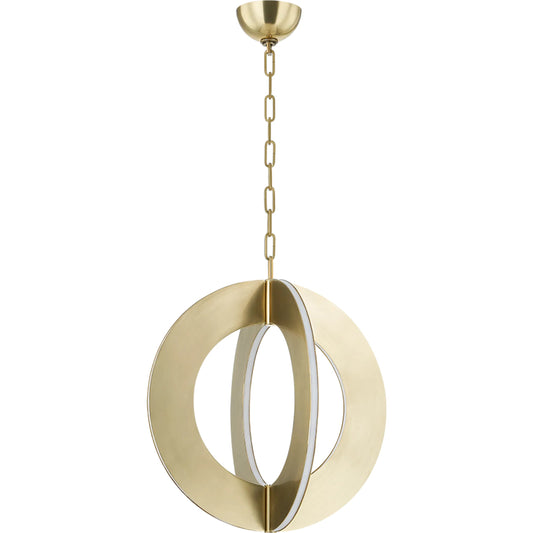 Samos Pendant by Corbett in vintage brass. Made from brass in a unique style.