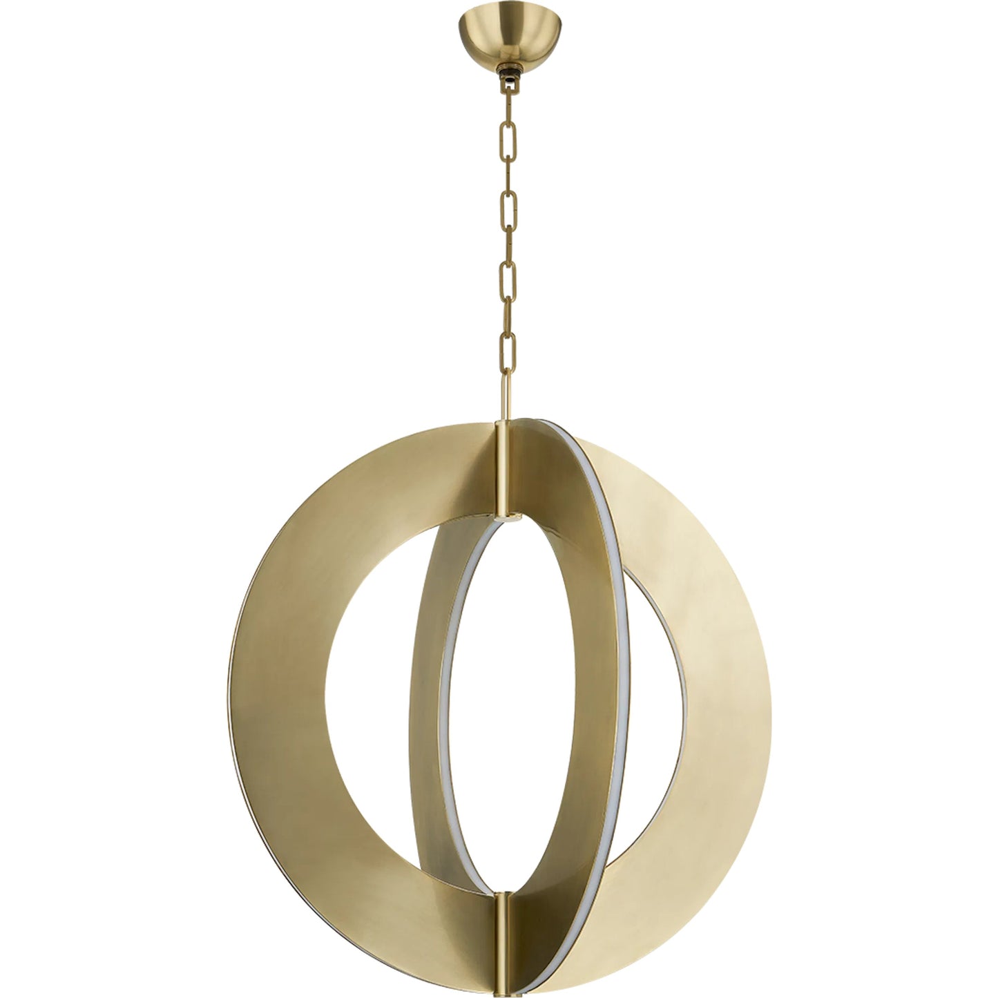 002 SI-2374198 | Primary Silo | Samos Chandelier by Corbett in vintage brass. Made from brass in a transitional style.