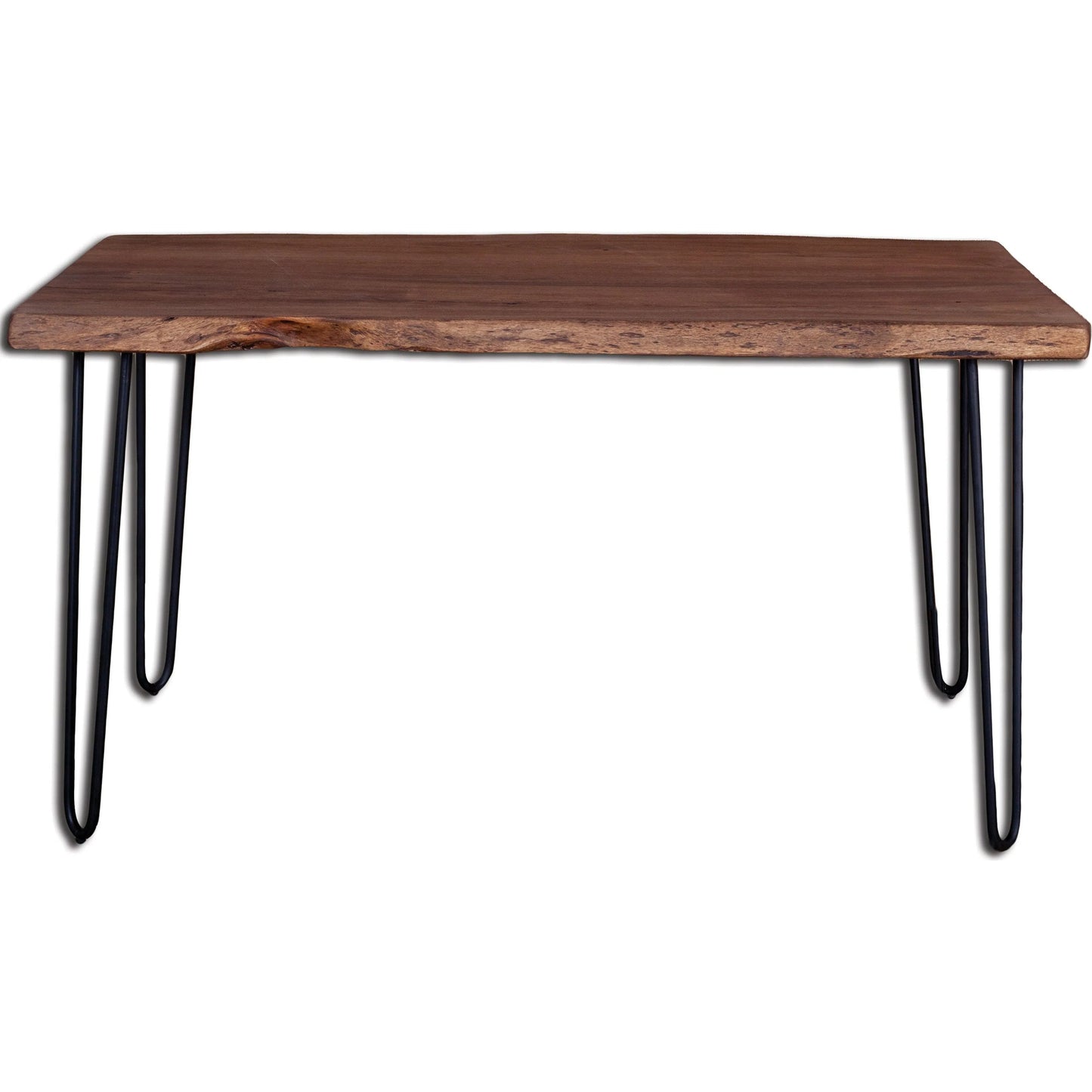 000 SI-2325165 | Primary Silo | Organic Dining Table by LH Imports in matte brown and brown - acrylic matte, black pc. Made from acacia, iron in a unique style.