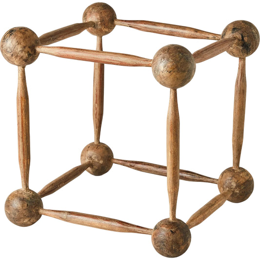 Rollerpin Wooden Cube by Global Views. Made from recyled wood, natural wax in a eclectic & global style.