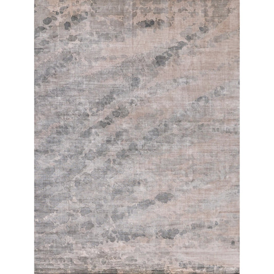 Koda Rug by Exquisite Rugs in gray. Made from bamboo silk in a unique style.