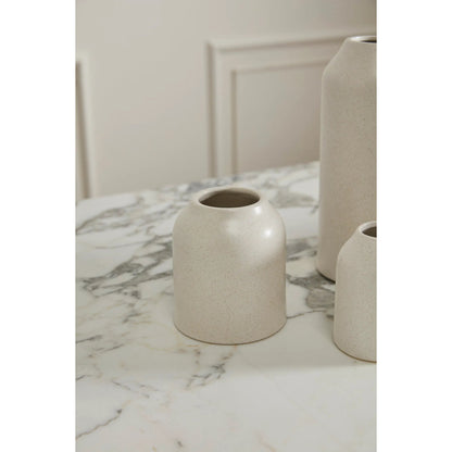 Flynn Vase 6 (Set of 6) by Accent Decor in white. Made from ceramic in a unique style.