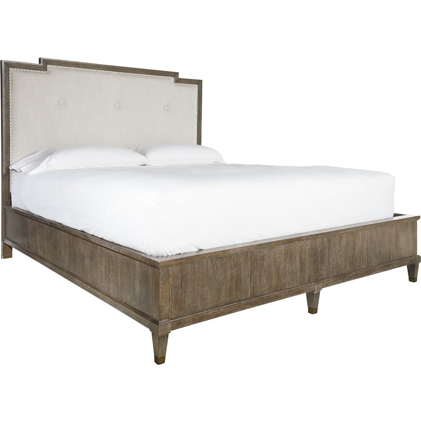 002 SR-813765 | Additional Silo | Playlist Harmony Bed by Universal Furniture in antique brass and brown eyed girl. Made from 50% linen, 50% polyester in a transitional style.