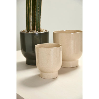 Fischer Pot 2 (Set of 2) by Accent Decor. Made from ceramic in a unique style.