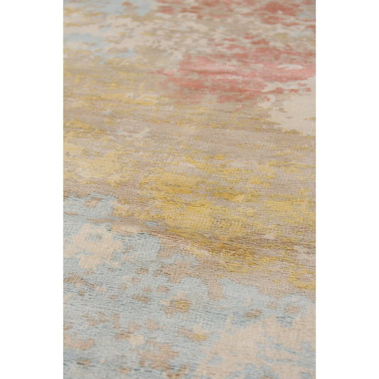 Carrera Rug by Exquisite Rugs in blue/gold/multi. Made from unique in a unique style.
