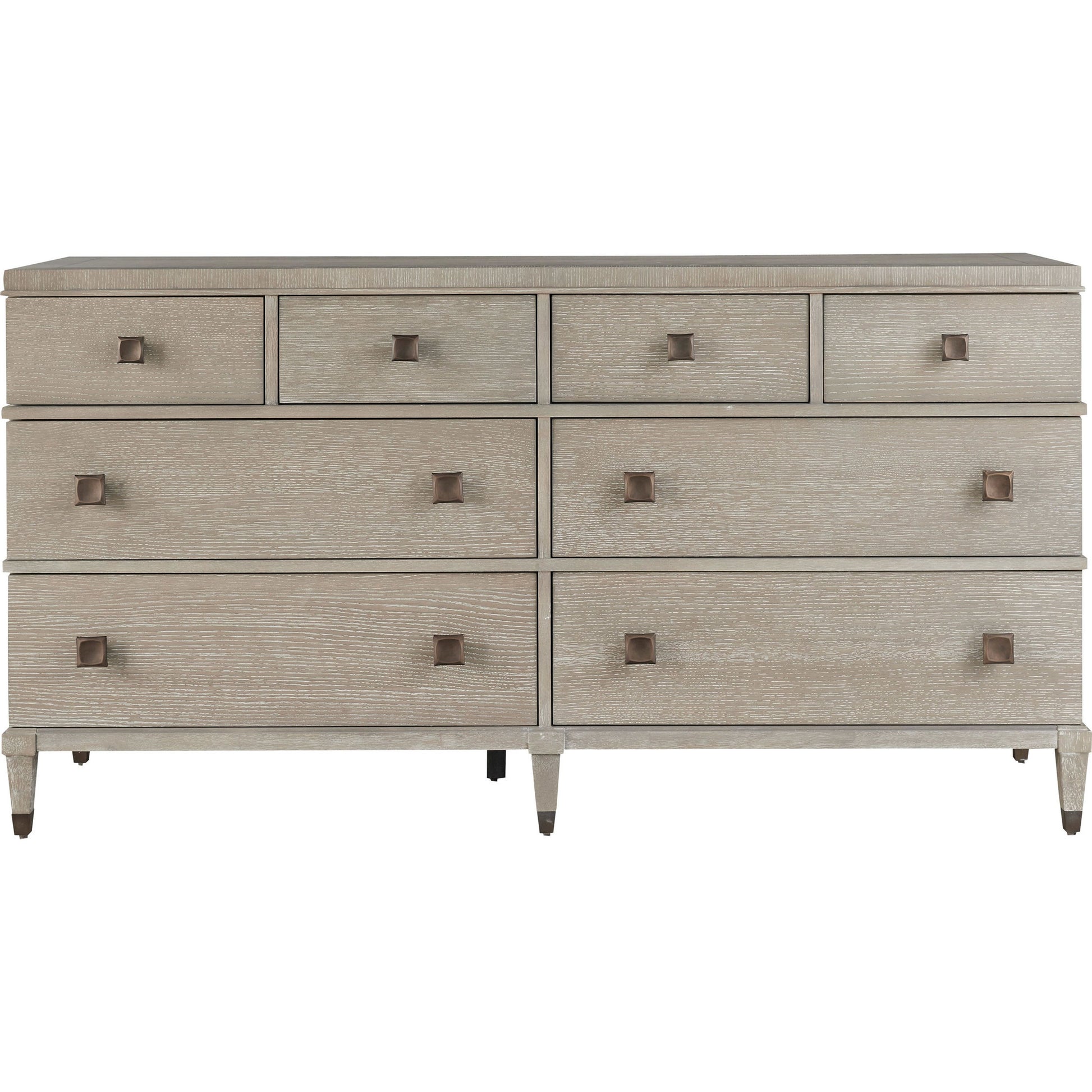 The Playlist Dresser by Universal Furniture in antique brass and smoke on the water. Made from unique in a transitional style.