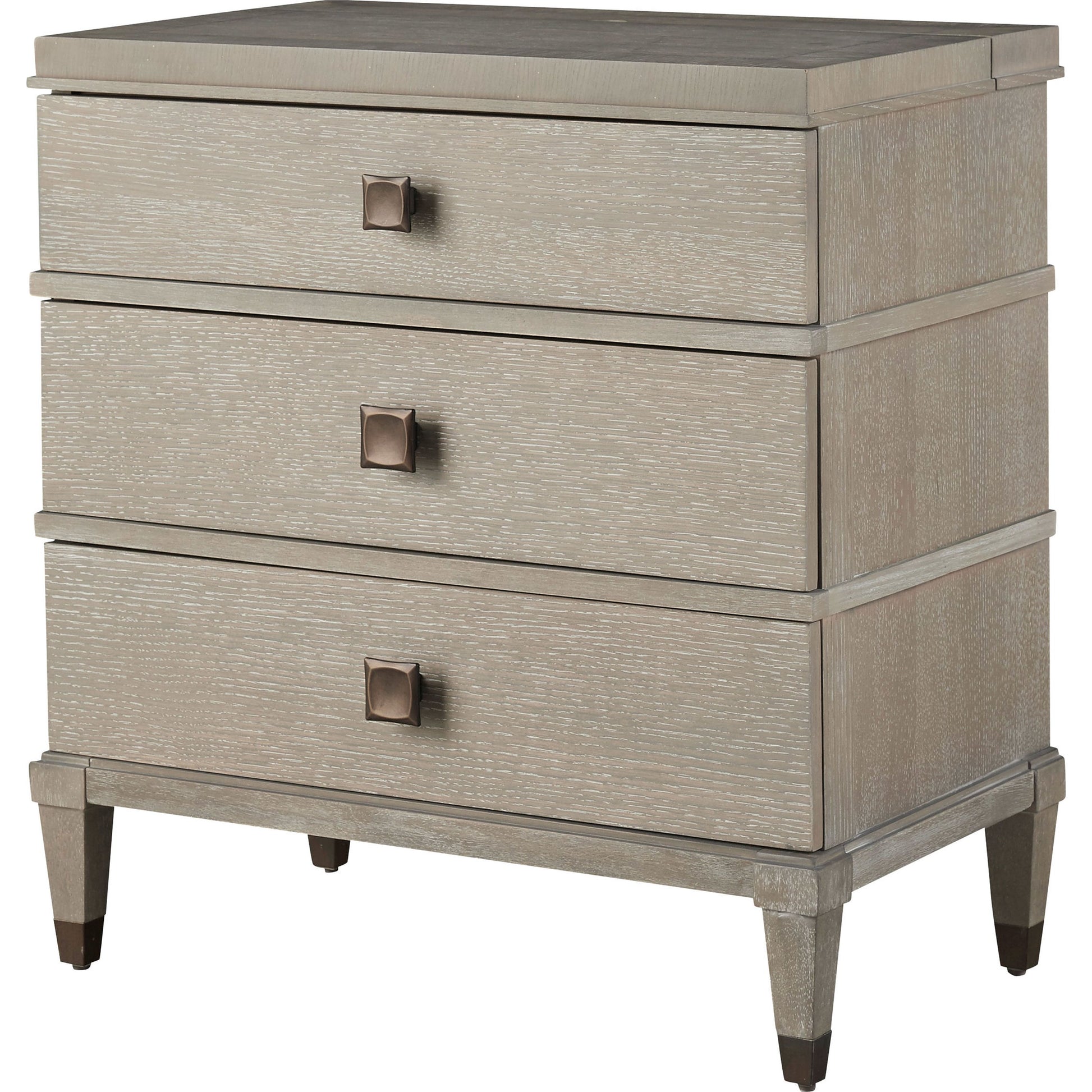 Playlist Nightstand by Universal Furniture in antique brass. Made from unique in a transitional style.