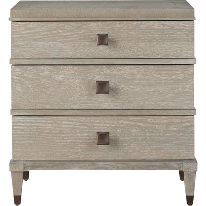 Playlist Nightstand by Universal Furniture in antique brass. Made from unique in a transitional style.