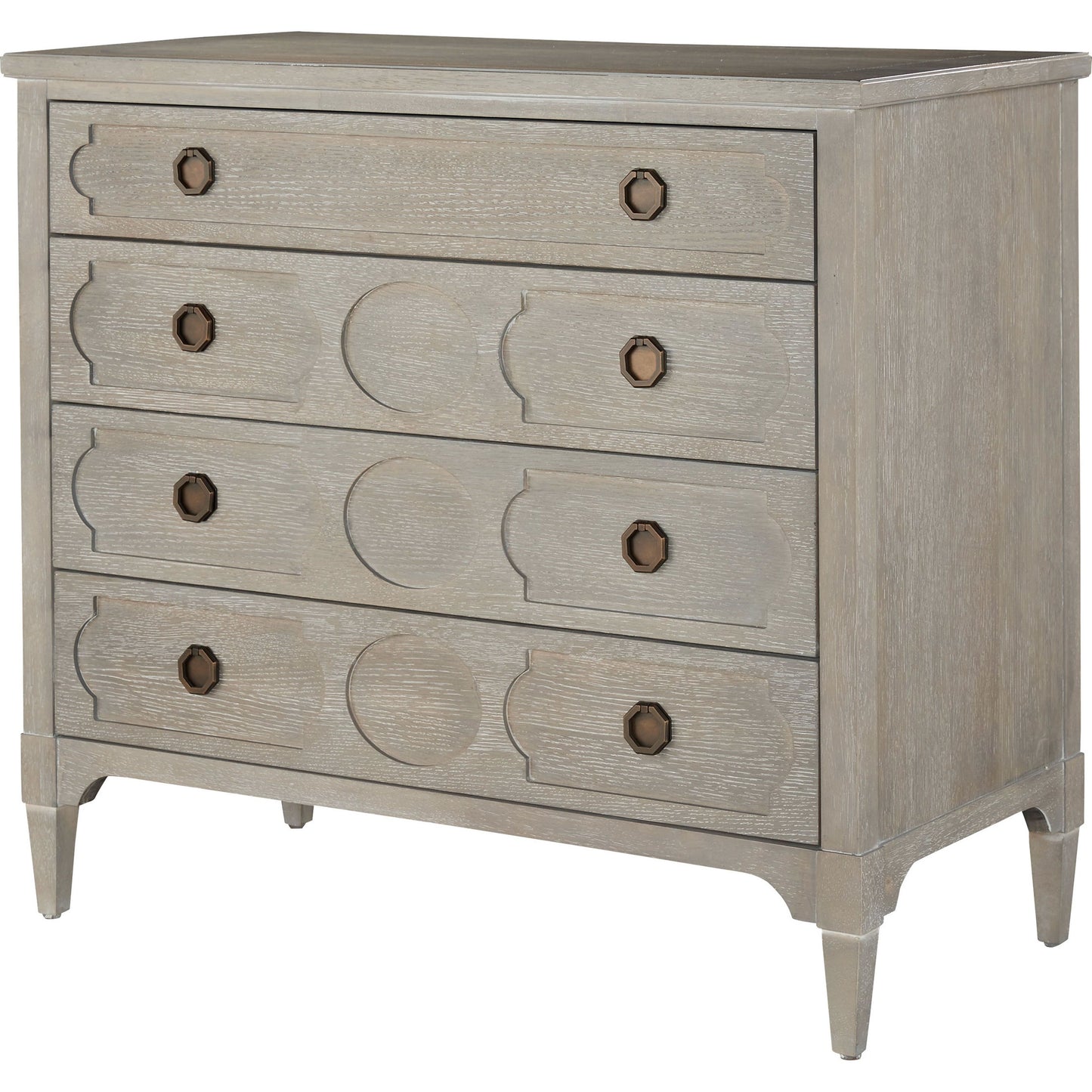 001 SR-813758 | Primary Silo | Playlist Chest by Universal Furniture in antique brass and smoke on the water. Made from unique in a transitional style.