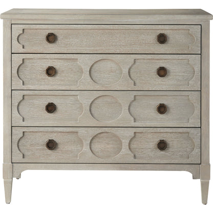 Playlist Chest by Universal Furniture in antique brass and smoke on the water. Made from unique in a transitional style.