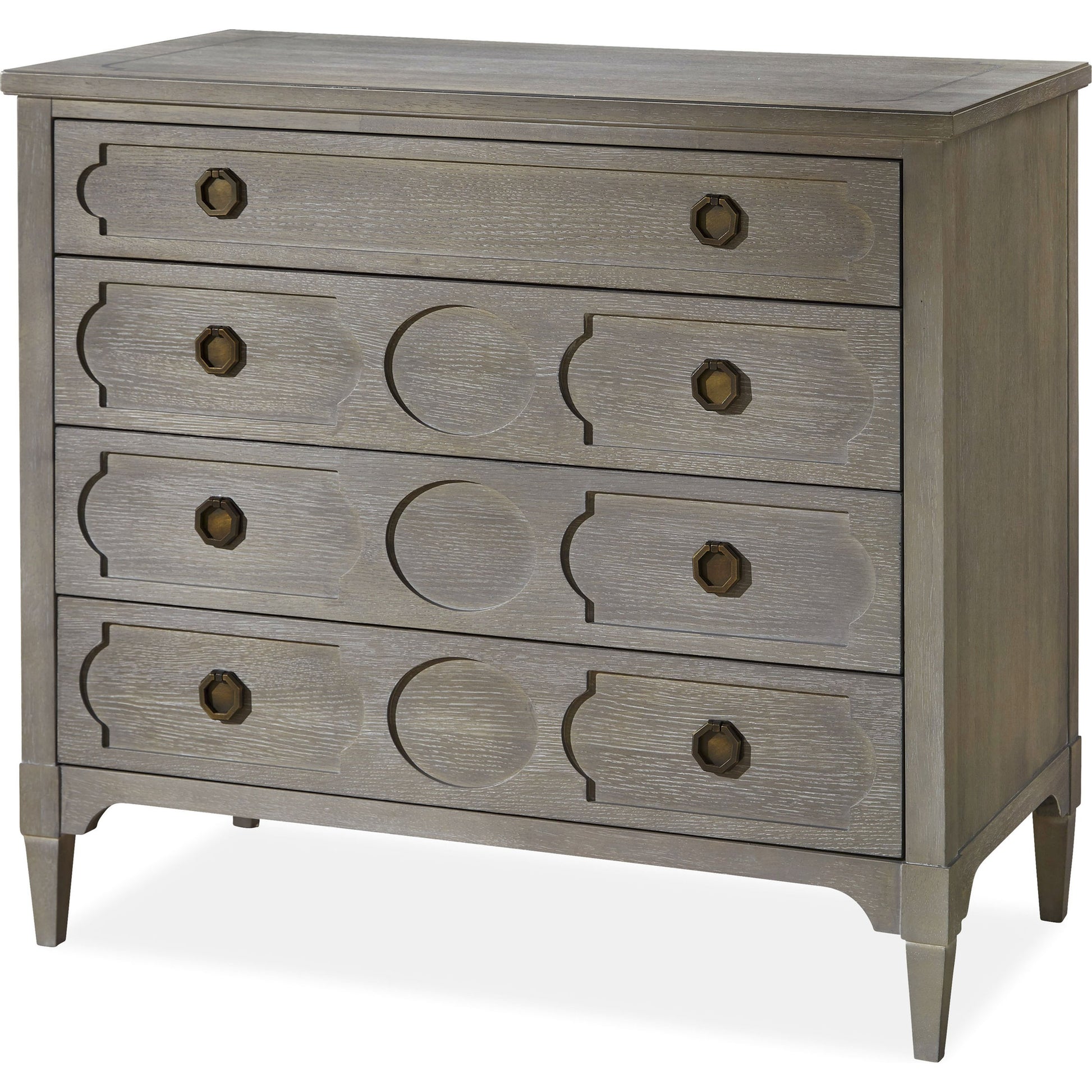 Playlist Chest by Universal Furniture in antique brass and smoke on the water. Made from unique in a transitional style.