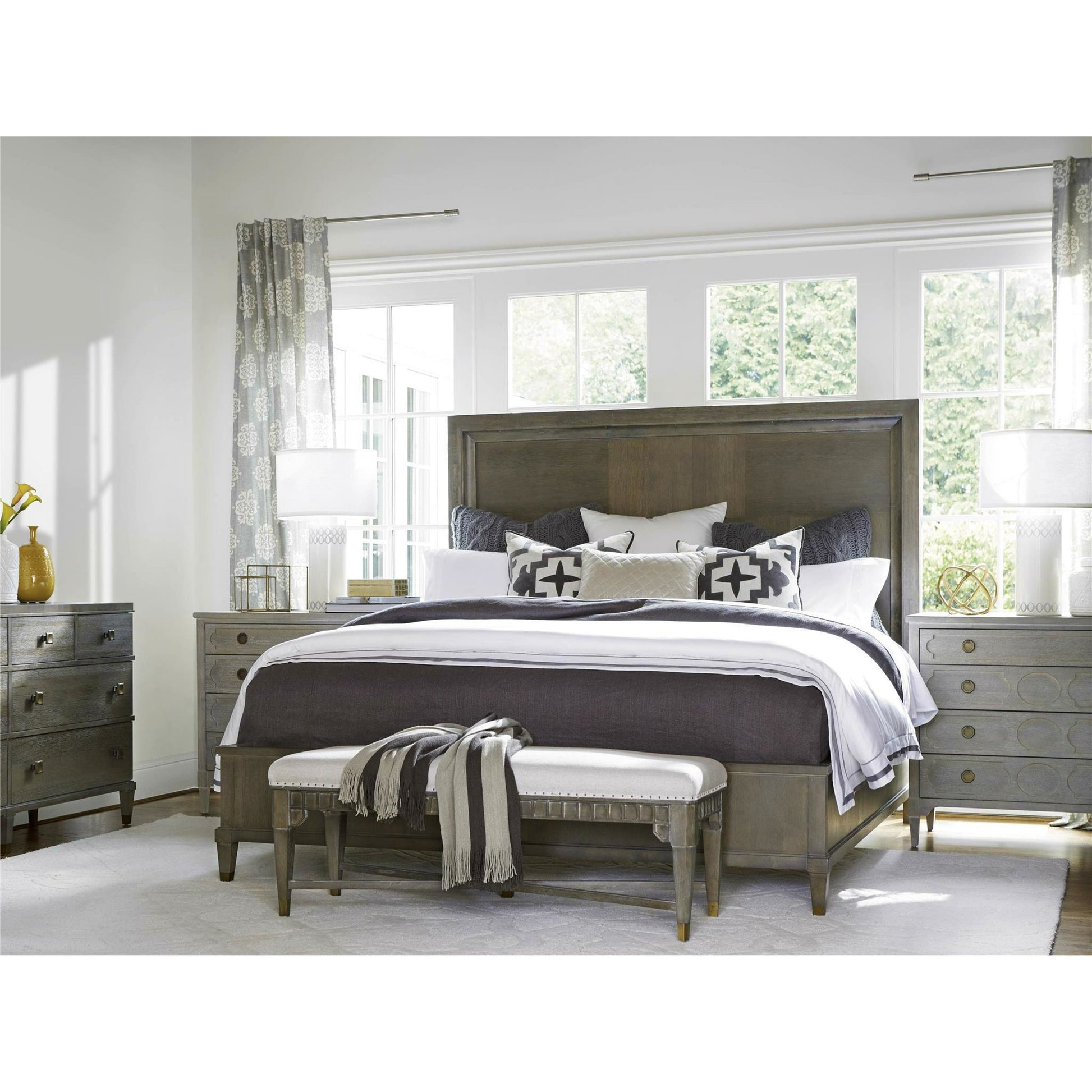 Playlist Chest by Universal Furniture in antique brass and smoke on the water. Made from unique in a transitional style.