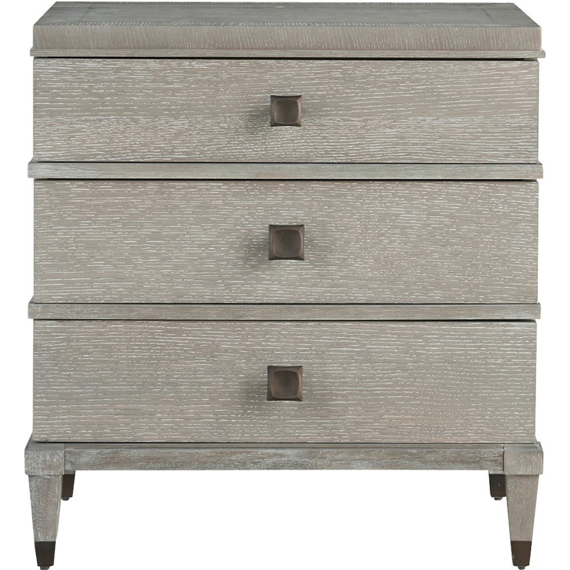 Playlist Nightstand by Universal Furniture in antique brass. Made from unique in a transitional style.