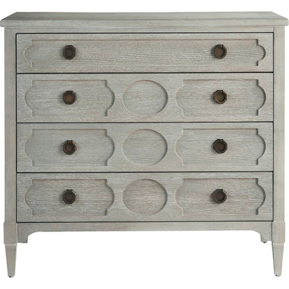 Playlist Chest by Universal Furniture in antique brass and smoke on the water. Made from unique in a transitional style.