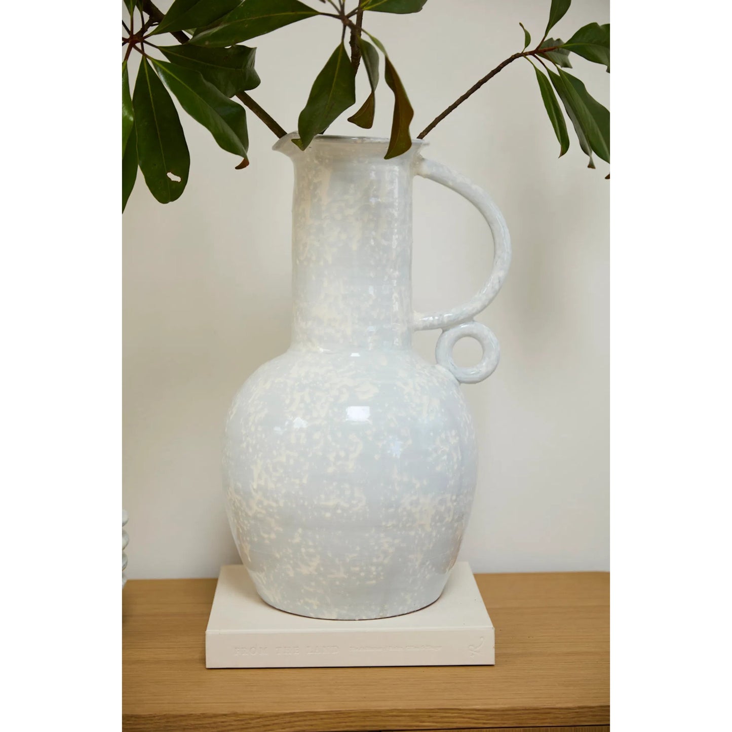 005 SI-2255570 | Lifestyle | Paria Vase by Accent Decor in white. Made from ceramic in a modern style.
