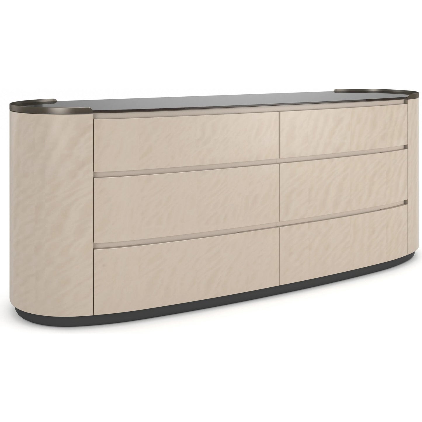 001 SI-2370811 | Primary Silo | Muse Dresser by Caracole in nebulous, dark chocolate, deep bronze. Made from unique in a transitional style.