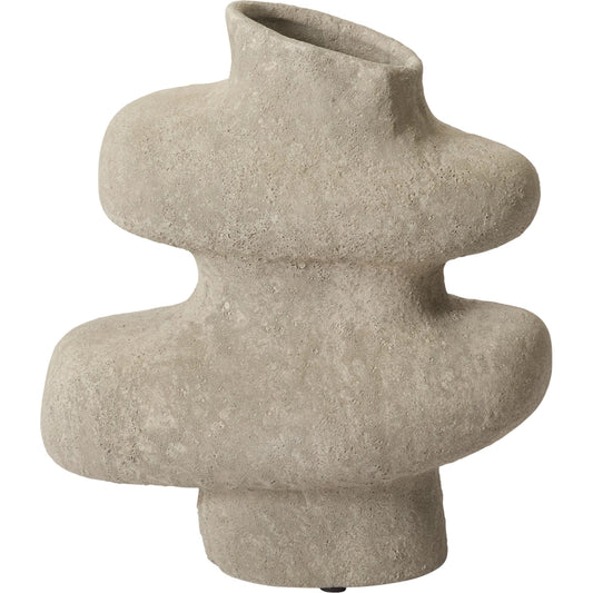 Ambit Vase by Accent Decor in grey. Made from ceramic in a unique style.