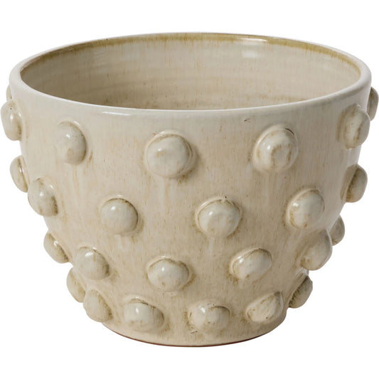 Hanover Pot by Accent Decor in off-white. Made from ceramic in a unique style.